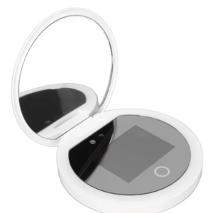 uv mirror sunscreen testing camera with light 2x magnification travel makeup 3.5in pocket size l