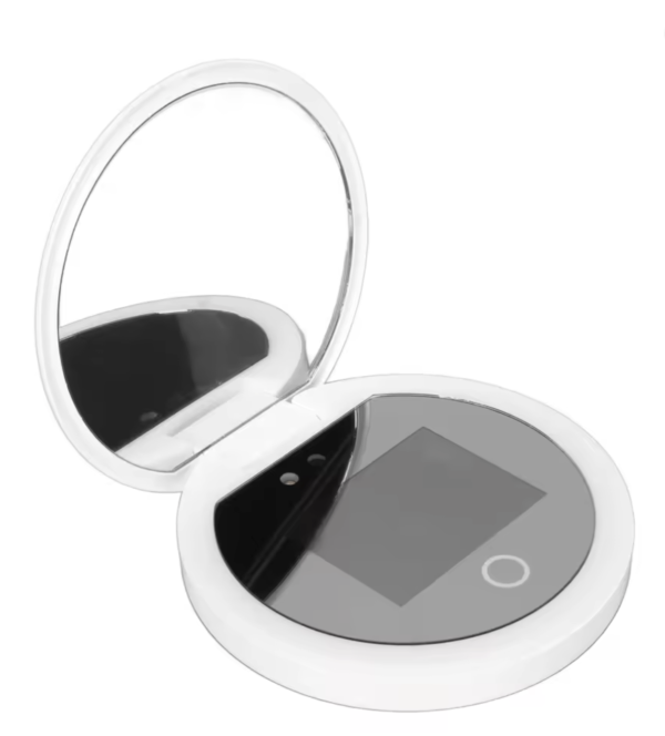 Tienda uv mirror sunscreen testing camera with light 2x magnification travel makeup 3.5in pocket size l